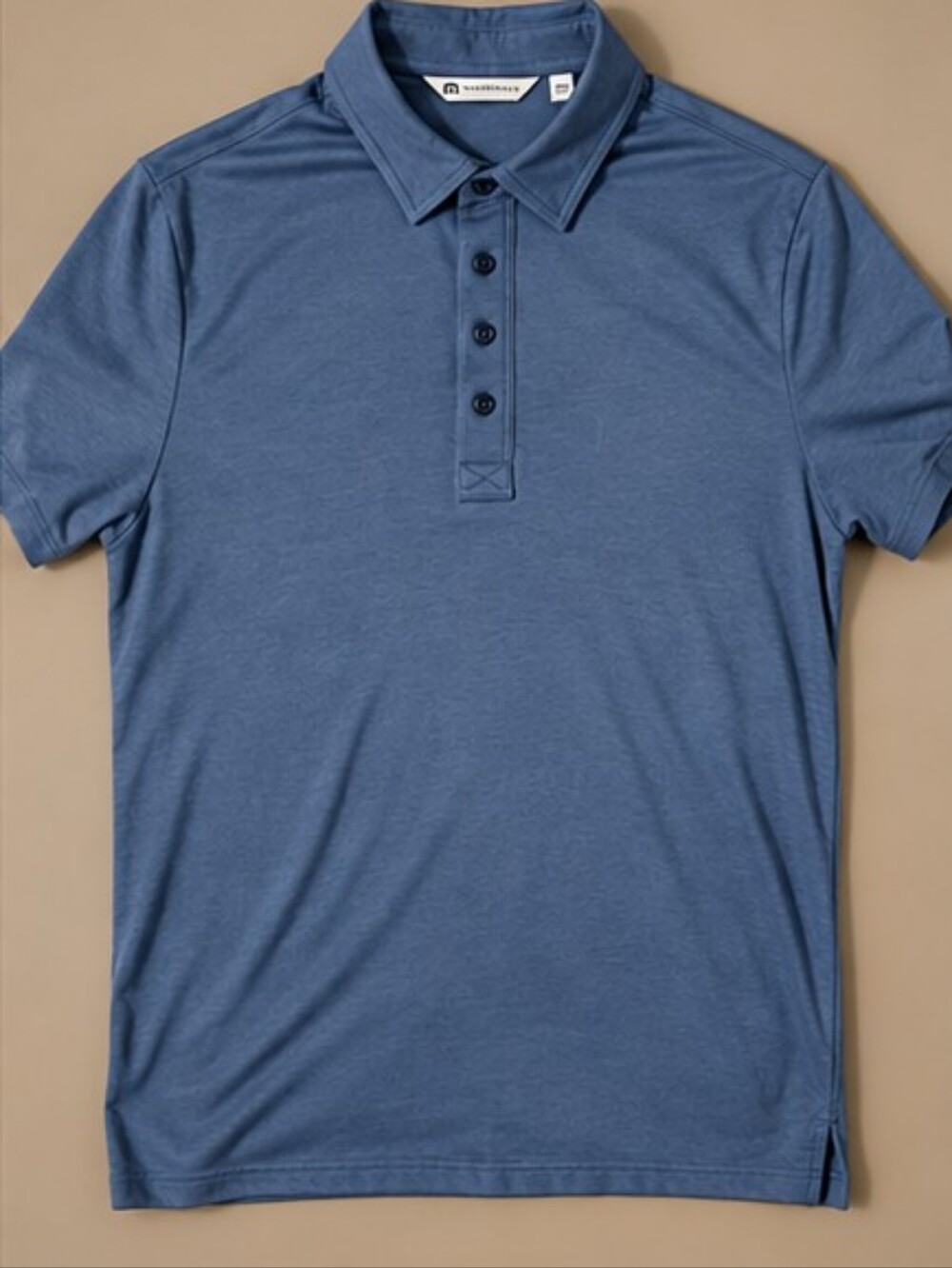 Travis Mathew Slate Blue Polo Shirt - L